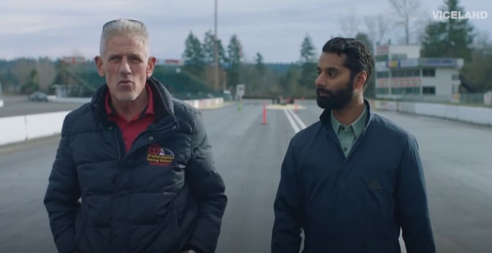 don kitch and VICE TV's Krishna walking at Pacific Raceways